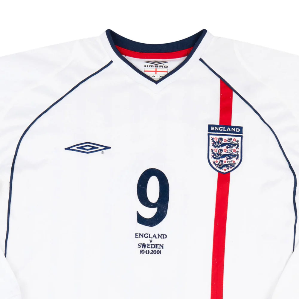 2002 England Home Long Sleeve