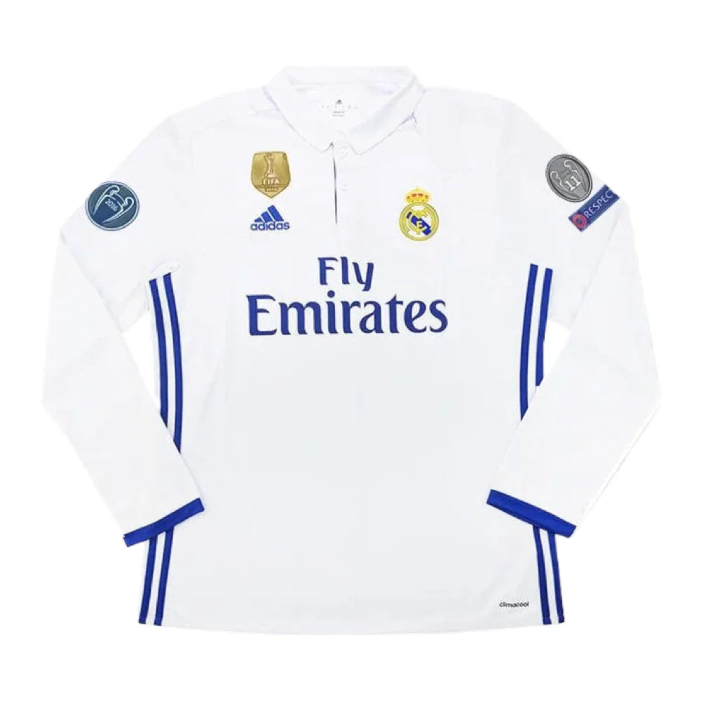 2016-17 Real Madrid CF Tenue Domicile Manches Longues