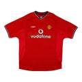 Maillot domicile du Manchester United FC 2000-02