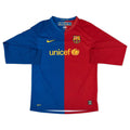 2008-09 FC Barcelone Maillot Domicile Manches Longues