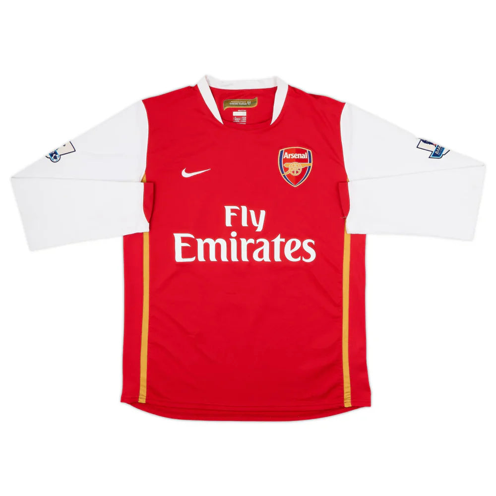 Maillot domicile Arsenal FC manches longues saison 2006-08