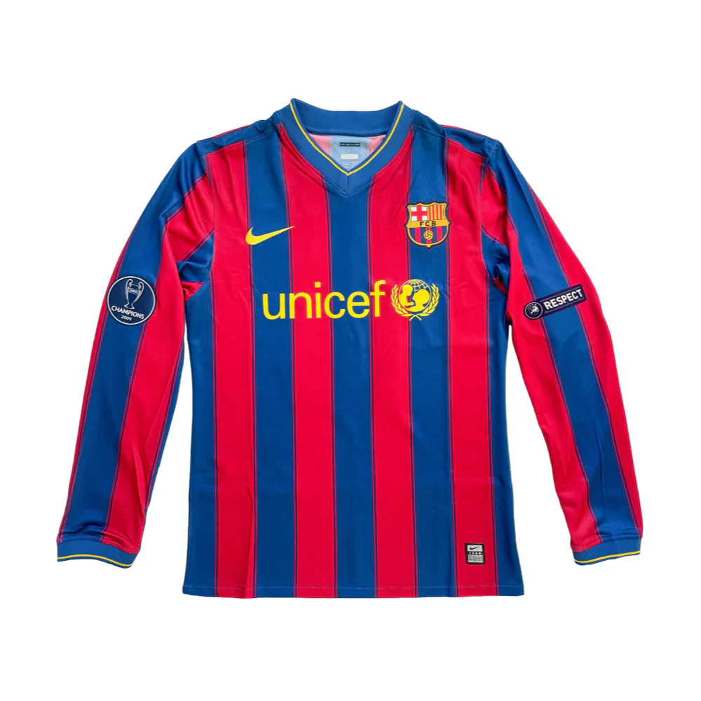 Maillot Domicile Manches Longues FC Barcelone 2009-10