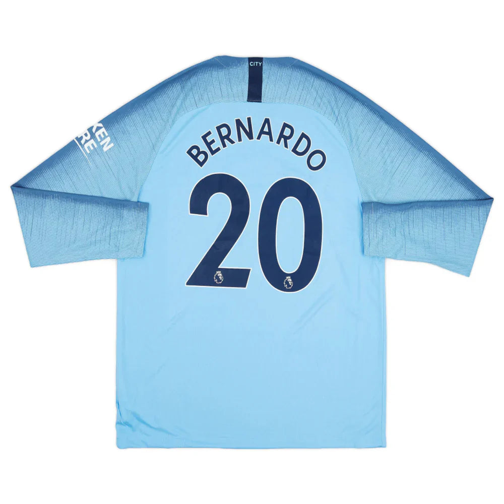 2018-19 Manchester City FC Tenue Domicile Manches Longues