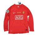 Maillot domicile Manchester United 2007-08 Manches longues