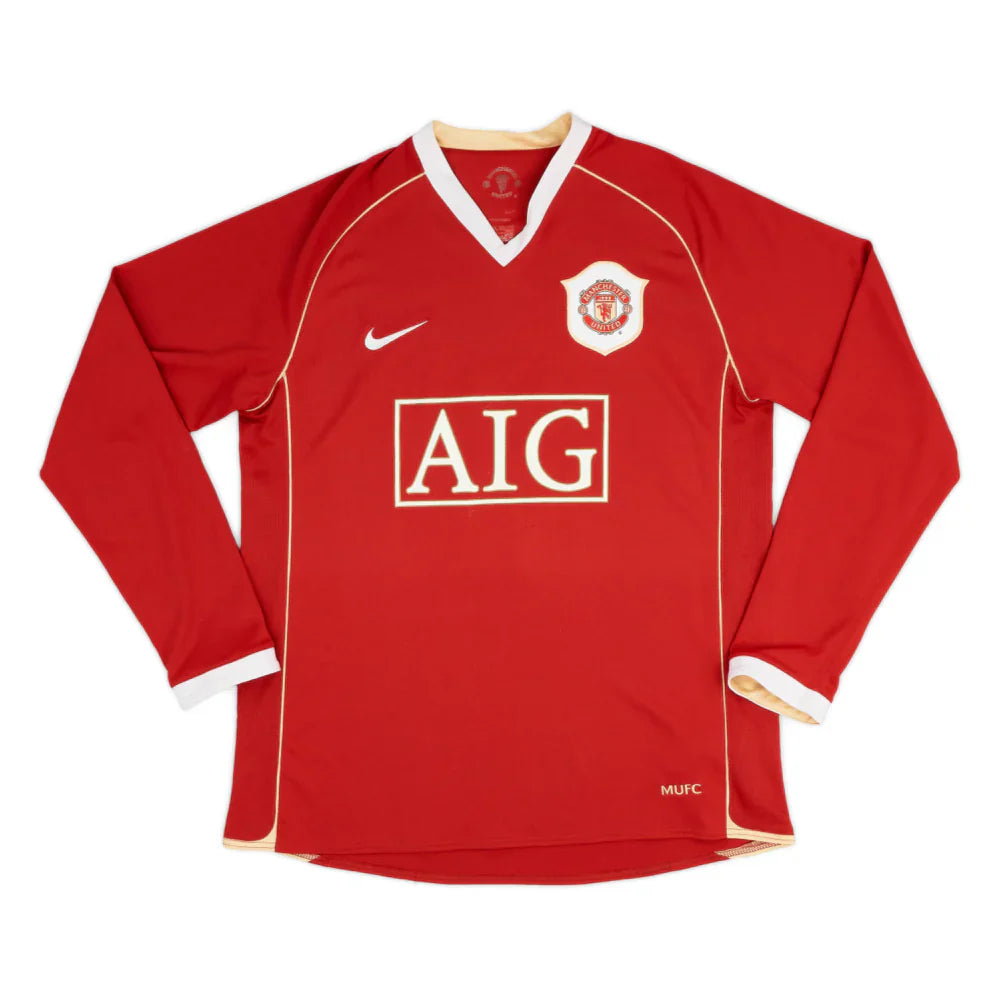 Maillot domicile Manchester United FC manches longues 2006-07