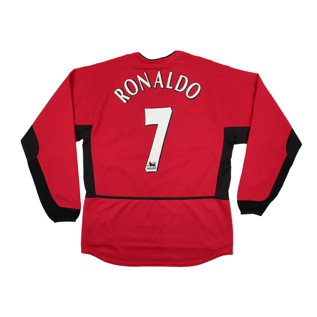 Maillot domicile à manches longues Manchester United FC 2002-04