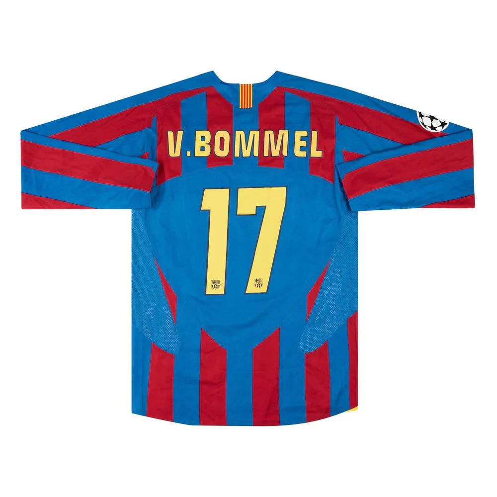 2005-06 FC Barcelone Maillot Domicile Manches Longues