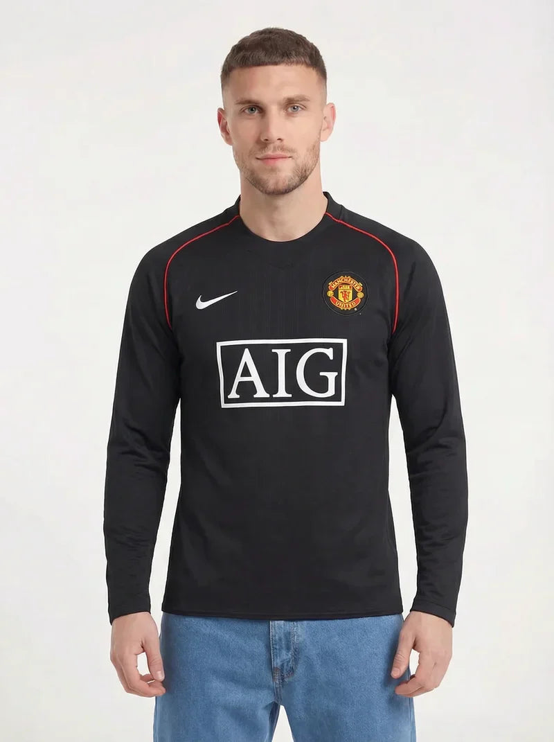 MANCHESTER UNITED 2007/08 RETRO LONG SLEEVE AWAY SHIRT