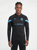 OLYMPIQUE DE MARSEILLE BLACK AND BLUE TRACKSUIT